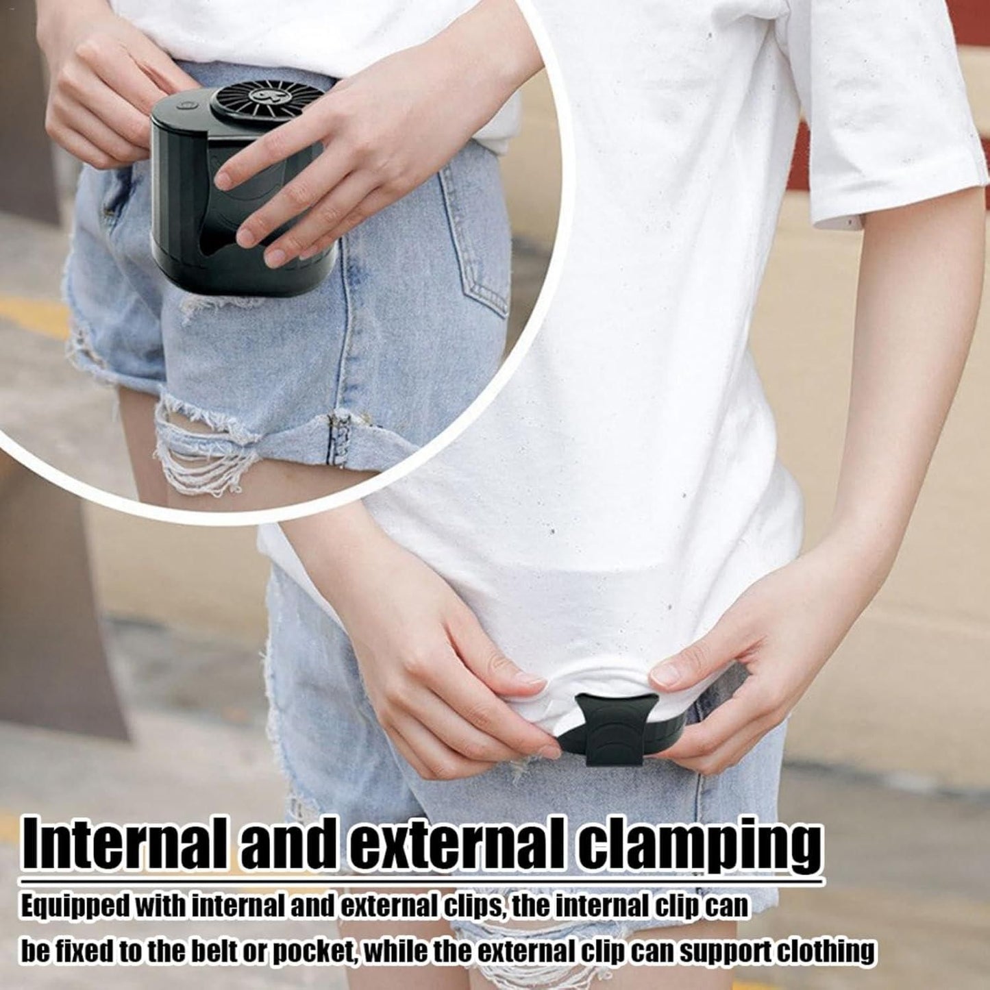 🔥 Multifunctional Under Shirt Clip Fan – Stay Cool Anywhere!