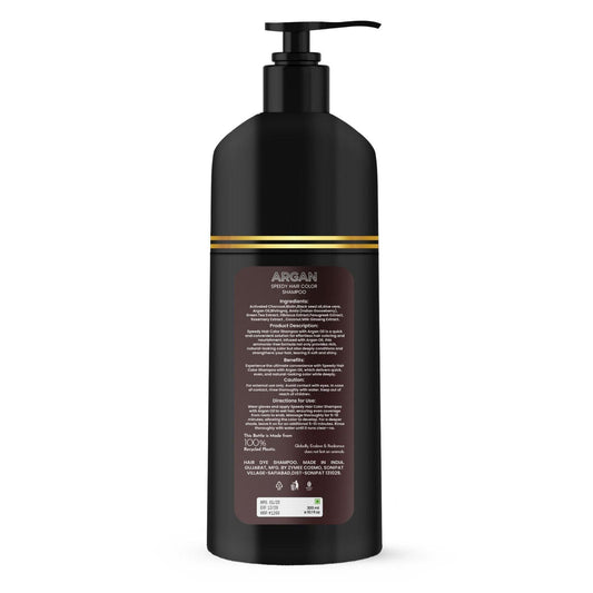 "Argan Oil Infused Hair Color Shampoo – Natural Shine & Long-Lasting Color in Just 5 Mins! (300ml)"